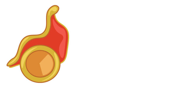 Золотая колесница, вектор или цветная иллюстрация
.