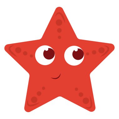 Pembe yıldız, vektör veya renk çizimi.