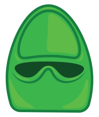 Yeşil tuvalet, vektör veya renk çizimi.