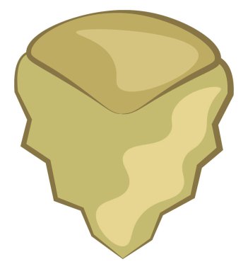 Keskin bir köpekbalığı dişi, vektör veya renk illüstrasyonu.