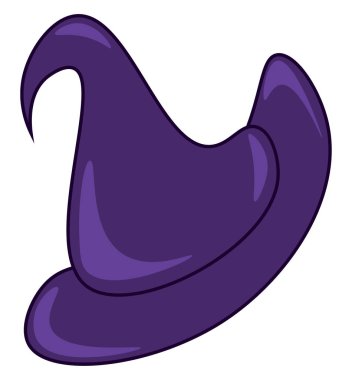 Cadılar şapka, vektör veya renk illüstrasyon.