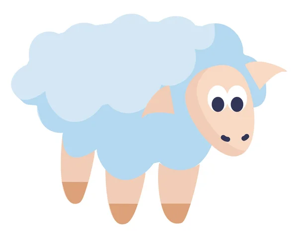 Une petite illustration de moutons, de vecteurs ou de couleurs . — Image vectorielle