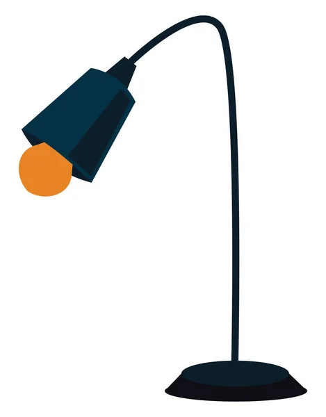 Uma lâmpada de mesa azul, vetor ou ilustração de cor . — Vetor de Stock