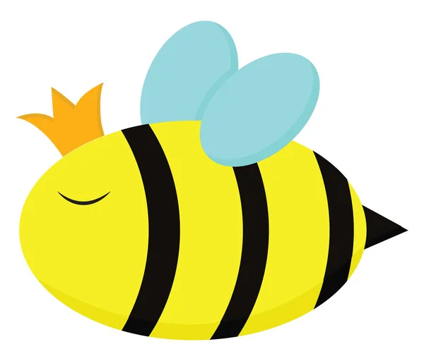 Bienenkönigin, Vektor oder Farbabbildung. — Stockvektor
