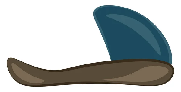 Blauwe slipper, vector of kleur illustratie. — Stockvector