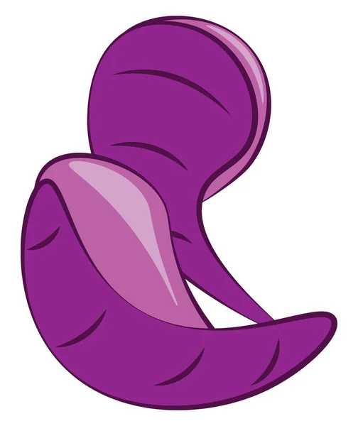 Chaussons violets oui, illustration vectorielle ou couleur . — Image vectorielle