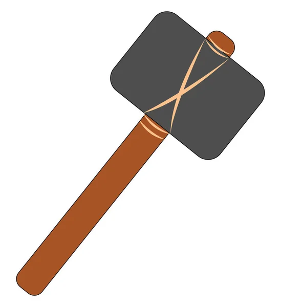 Big hammer, illustration, vector on white background. — Stock Vector