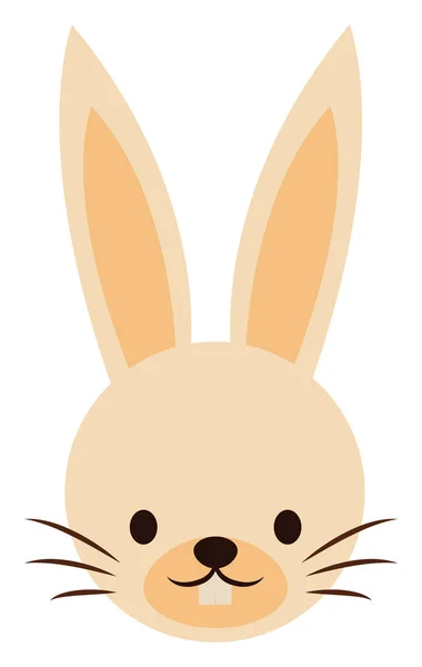 Uzun kulakları ile Sevimli tavşan, illüstrasyon, beyaz backgr vektör — Stok Vektör