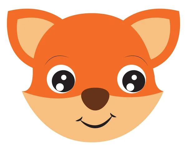 可爱的小狐狸， 插图， 白色背景的矢量. — 图库矢量图片
