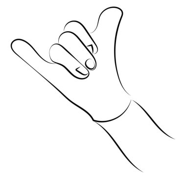 Beyaz arka plan üzerinde ok işareti, illüstrasyon, vektör gösteren el.