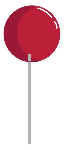 Röd Lolipop, illustration, vektor på vit bakgrund. — Stock vektor
