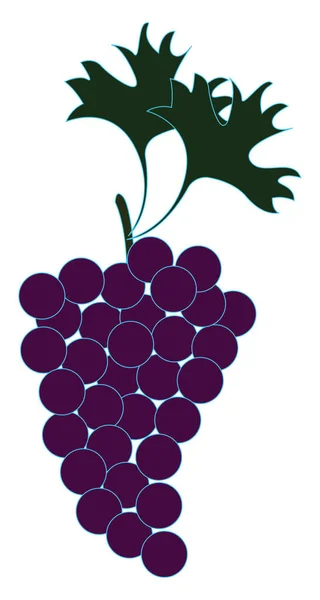 美味的葡萄，插图，白色背景的矢量. — 图库矢量图片