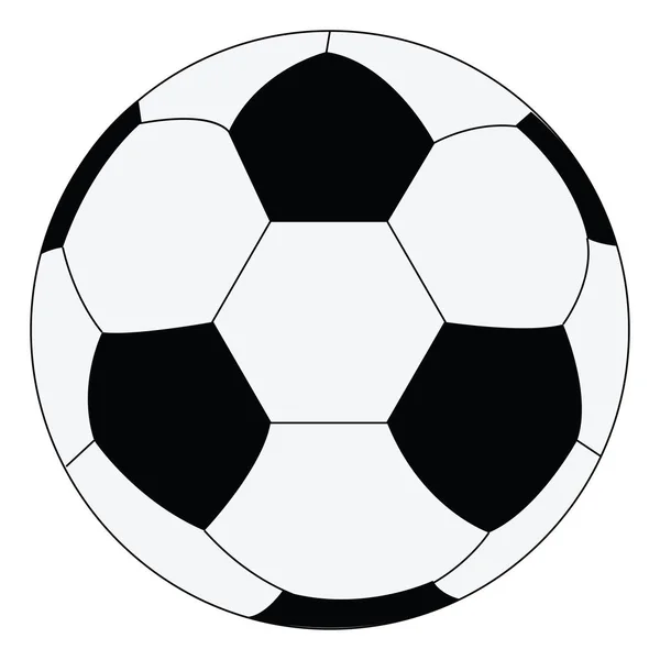 Voetbal, illustratie, vector op witte achtergrond. — Stockvector