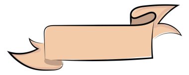 Beyaz arka planda deri renk bandı, illüstrasyon, vektör.