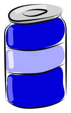 İçecek can, illüstrasyon, beyaz arka plan üzerinde vektör.