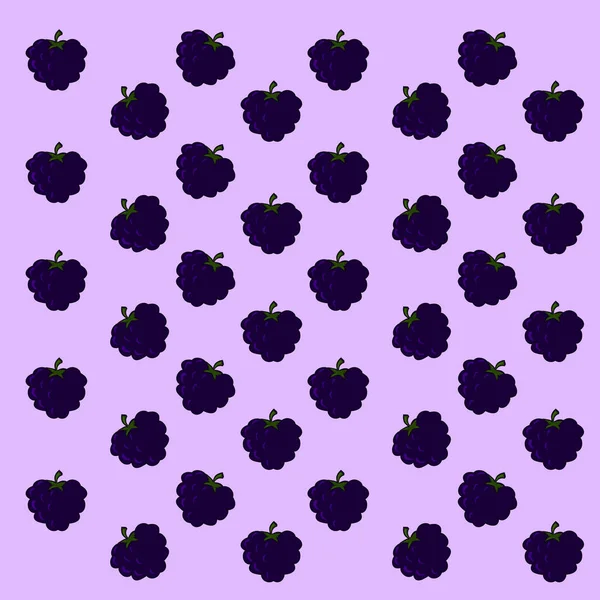Una gran cantidad de blackberrys, ilustración, vector sobre fondo blanco . — Archivo Imágenes Vectoriales