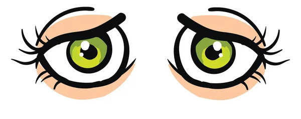 Olhos tristes, ilustração, vetor sobre fundo branco . —  Vetores de Stock