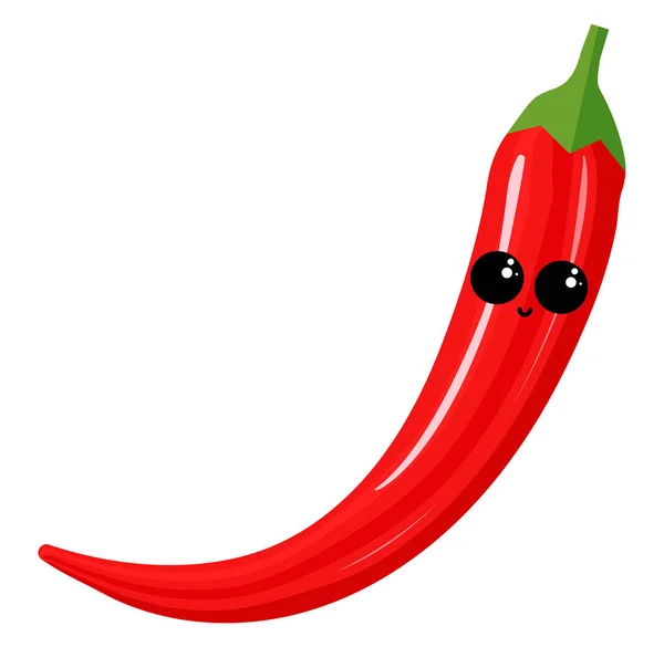 Hot pepper, illustration, vector on white background — Stock Vector