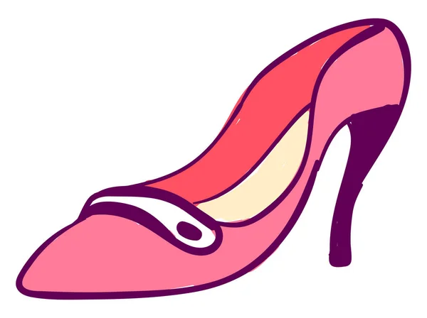 Zapatos rosados, ilustración, vector sobre fondo blanco — Vector de stock