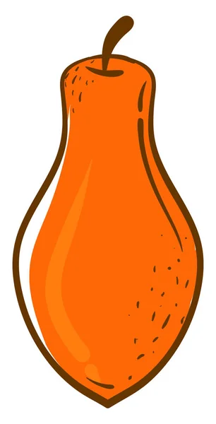 Orange papaya, illustration, vektor på vit bakgrund — Stock vektor