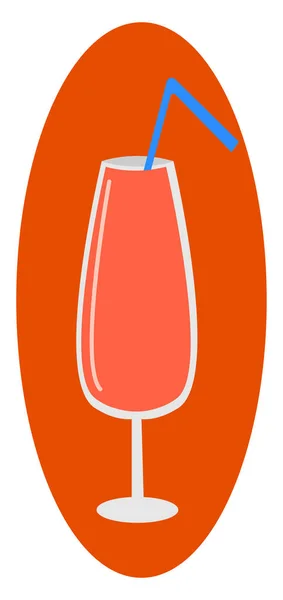 オレンジジュースイラスト,白い背景のベクトル — ストックベクタ