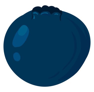 Tatlı yaban mersini, illüstrasyon, beyaz arka plan vektör.