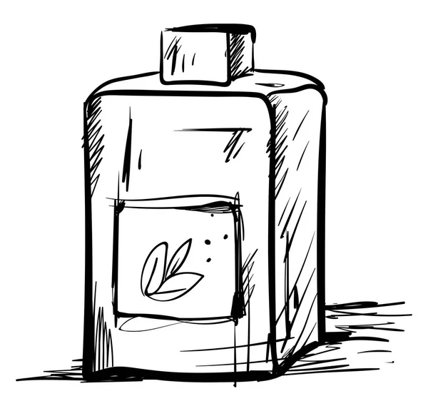 Dibujo de perfume, ilustración, vector sobre fondo blanco — Vector de stock