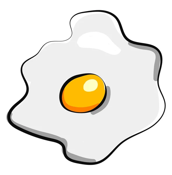 Bir çırpma yumurta, illüstrasyon, beyaz arka plan üzerinde vektör — Stok Vektör