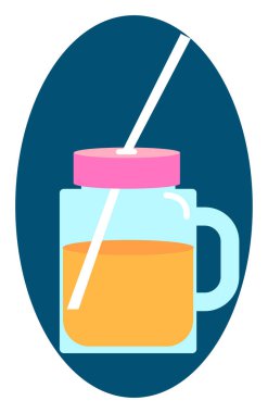 Saman ile komposto, illüstrasyon, beyaz arka plan vektör.