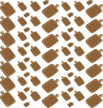 Mutfak tahtası duvar kağıdı, illüstrasyon, beyaz backgroun vektör