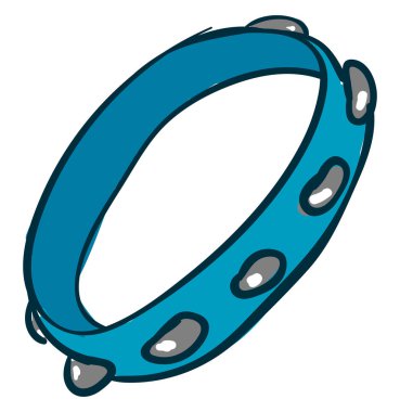 Mavi tef, illüstrasyon, beyaz arka plan üzerinde vektör.