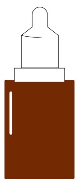 Tüpteki göz damlaları, illüstrasyon, beyaz arka planda vektör.