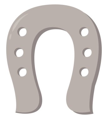 At nalı, illüstrasyon, beyaz arkaplanda vektör.