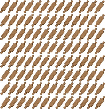 Oklavalar duvar kağıdı, illüstrasyon, beyaz arka plan vektör