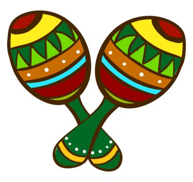 Meksika çapulları, illüstrasyon, beyaz arka plan vektör.
