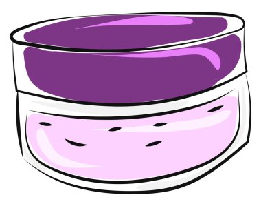 Mor ruj, illüstrasyon, beyaz arka plan üzerinde vektör.