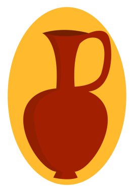 Earthen gemi, illüstrasyon, beyaz arka plan vektör.