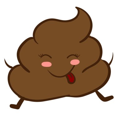 Mutlu kaka, illüstrasyon, beyaz arka plan vektör.