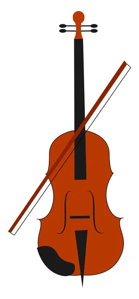 Viola Instrument, Illustration, Vektor auf weißem Hintergrund. — Stockvektor