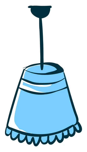 Blue chandelier, illustration, vector on white background. — Stock Vector