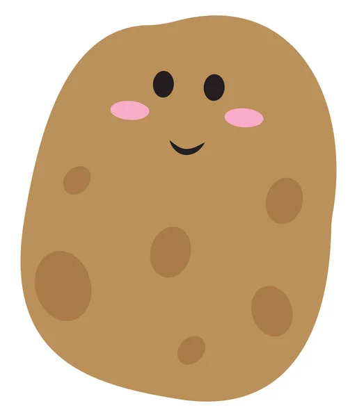 Cute potato, illustration, vector on white background. — Stock Vector