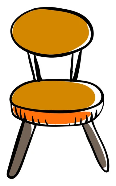 Retro szék, illusztráció, vektor fehér alapon. — Stock Vector