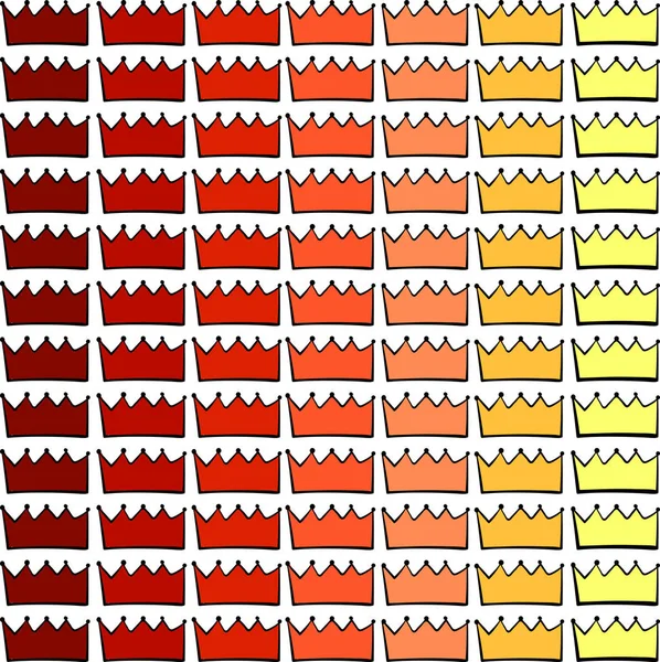 Многоцветные обои корона, иллюстрация, вектор на белом фоне — стоковый вектор