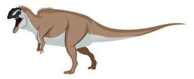 Ocanthosaurus, illüstrasyon, beyaz arka plan vektör.