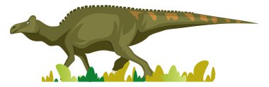 Edmontosaurus, illustration, vector on white background. clipart