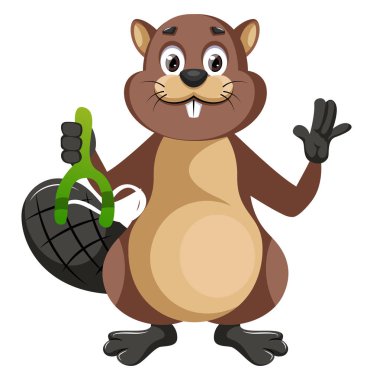 Beyaz backgroun üzerinde sapan ateş, illüstrasyon, vektör ile Kunduz