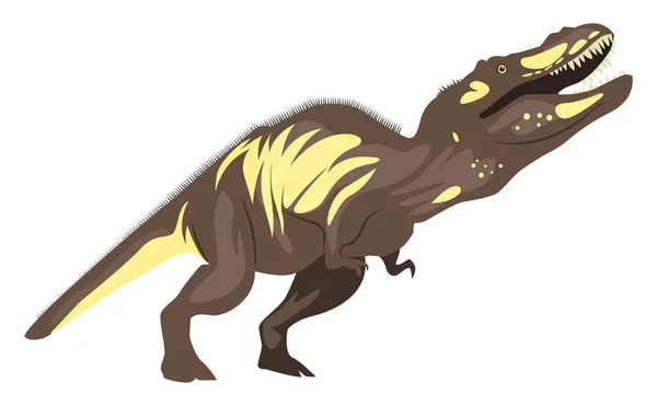 Tyrannosaurus, ilustrace, vektor na bílém pozadí. — Stockový vektor