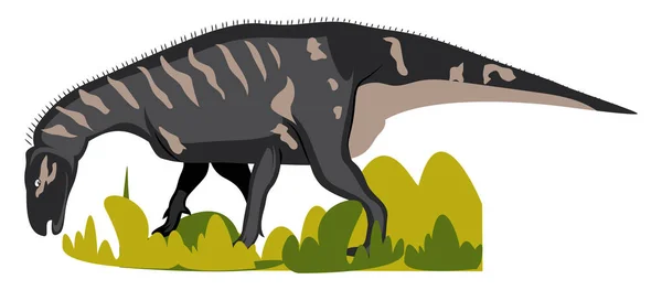 Iguanodon, illustratie, vector op witte achtergrond. — Stockvector