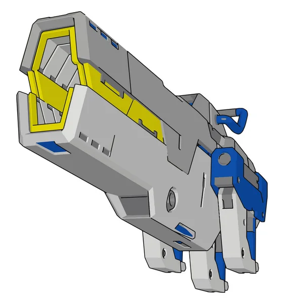 Pistola laser, ilustração, vetor sobre fundo branco . —  Vetores de Stock