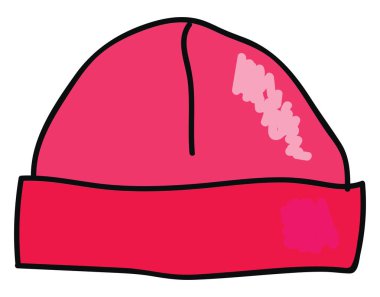 Pembe kapak, illüstrasyon, beyaz arka plan üzerinde vektör.